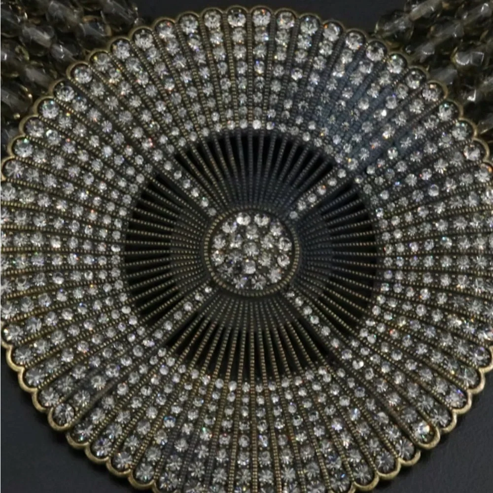 Heidi Daus Elegant Multi-Strand Necklace with Gold Accents